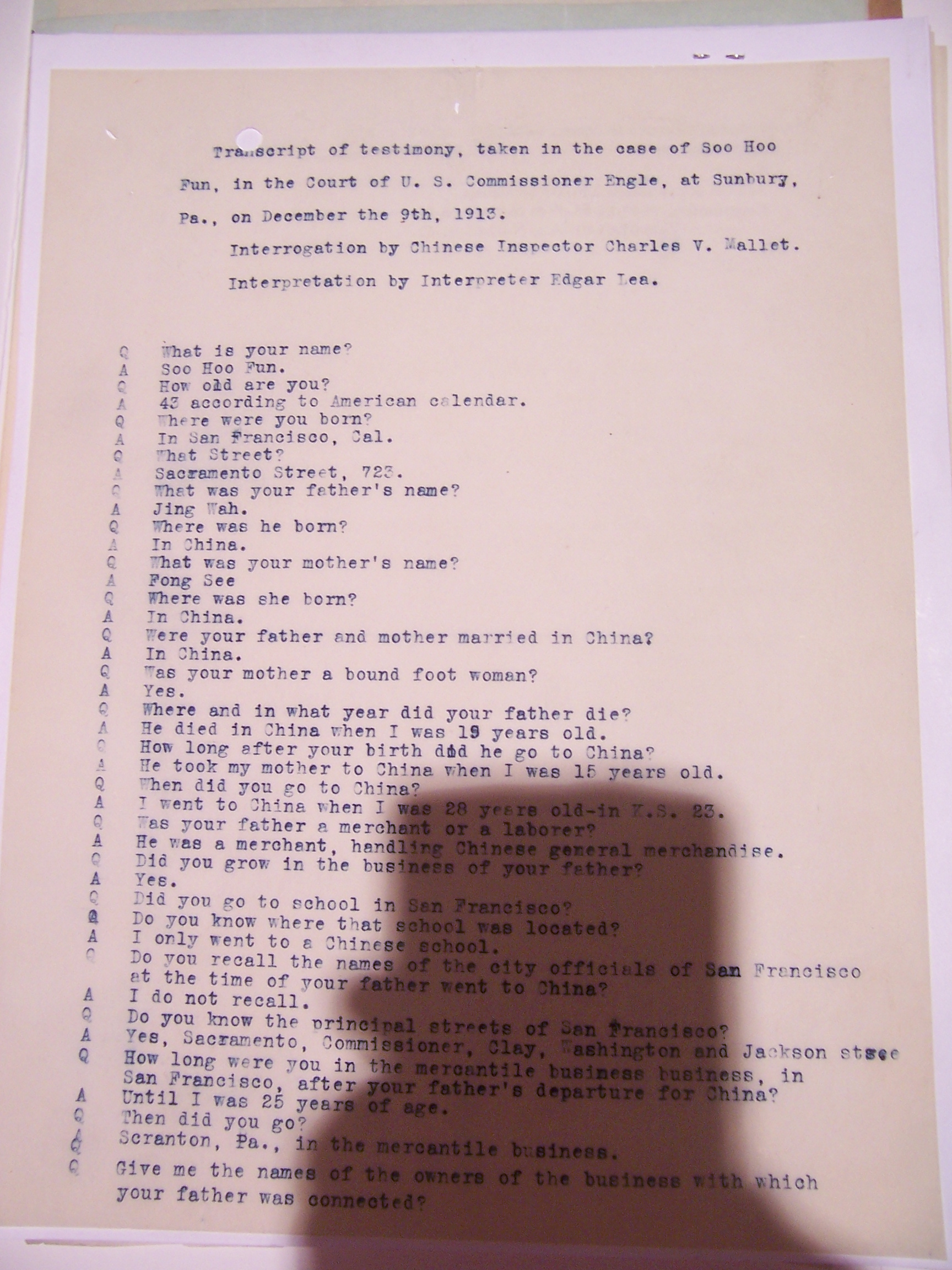 Letter 1